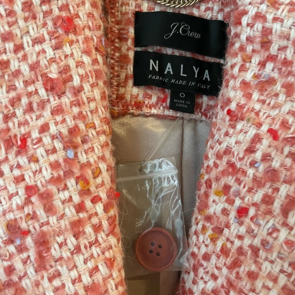 J.Crew Pink Tweed Daphne Coat / Topcoat - Picture 3 of 6